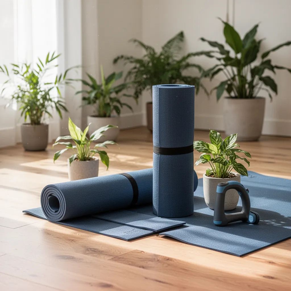 Femme pratiquant la respiration consciente dans un cadre apaisant