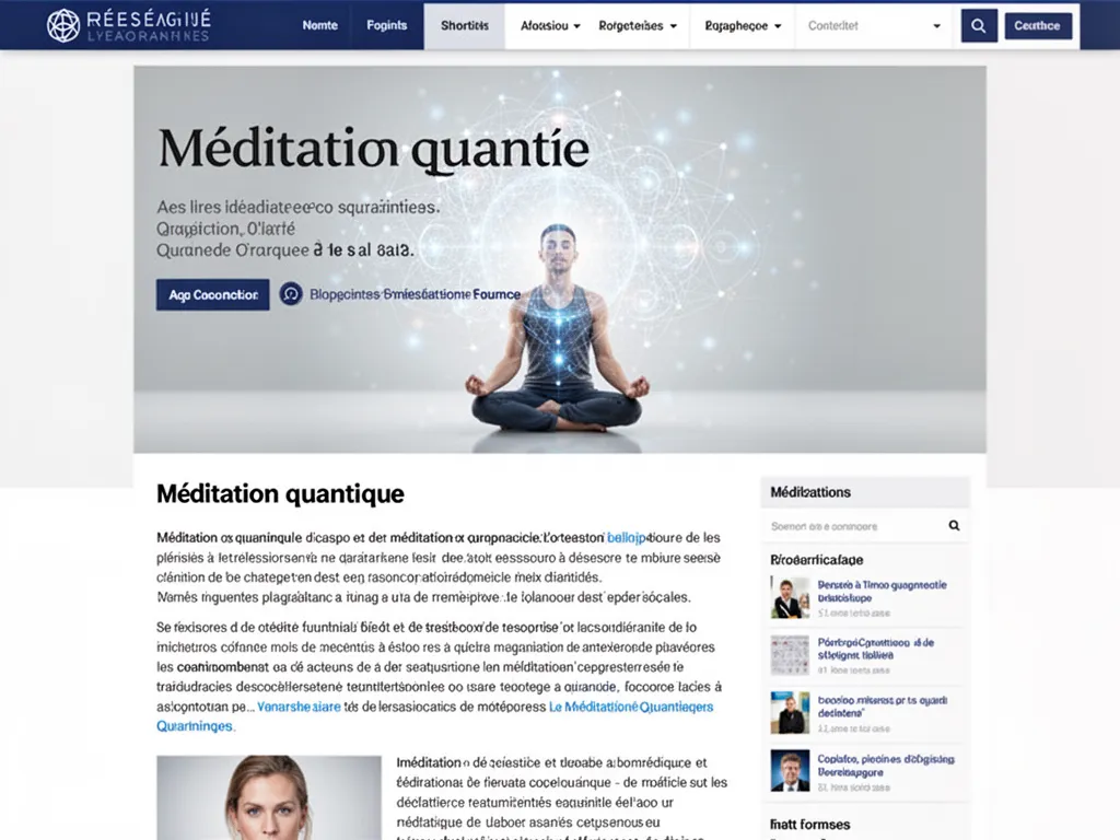 Une mère assise en tailleur dans un salon lumineux, yeux fermés, une tasse posée à côté et un bébé endormi au fond